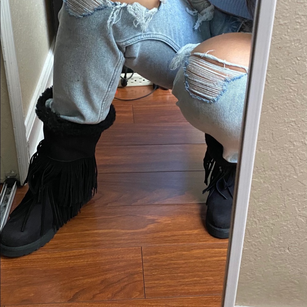 Black boots
